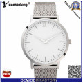 Yxl-794 Silber Mesh-Metal-Band Zifferblatt Uhren für Lady Quarz Damenuhren